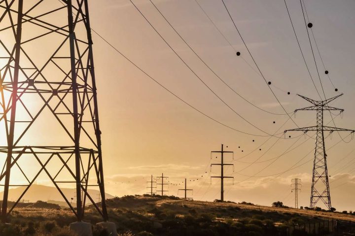 Powerlines in the sun